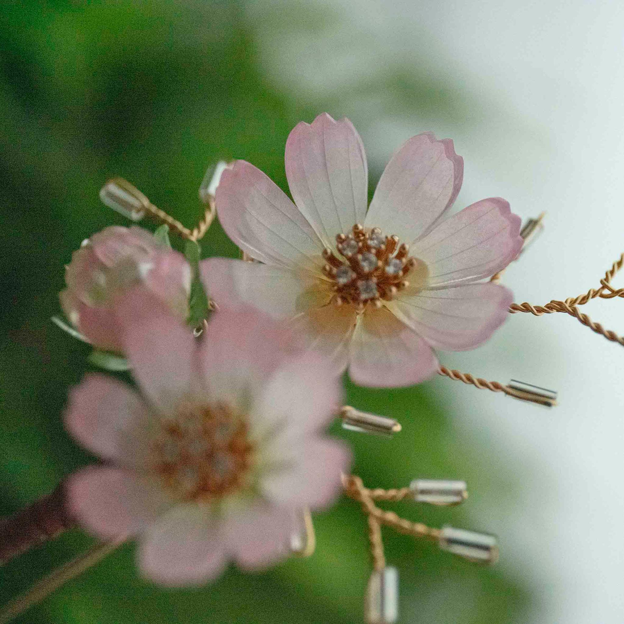 色が選べる 秋桜（コスモス）のかんざし｜U字タイプ ヘアアクセサリー | 10枚目