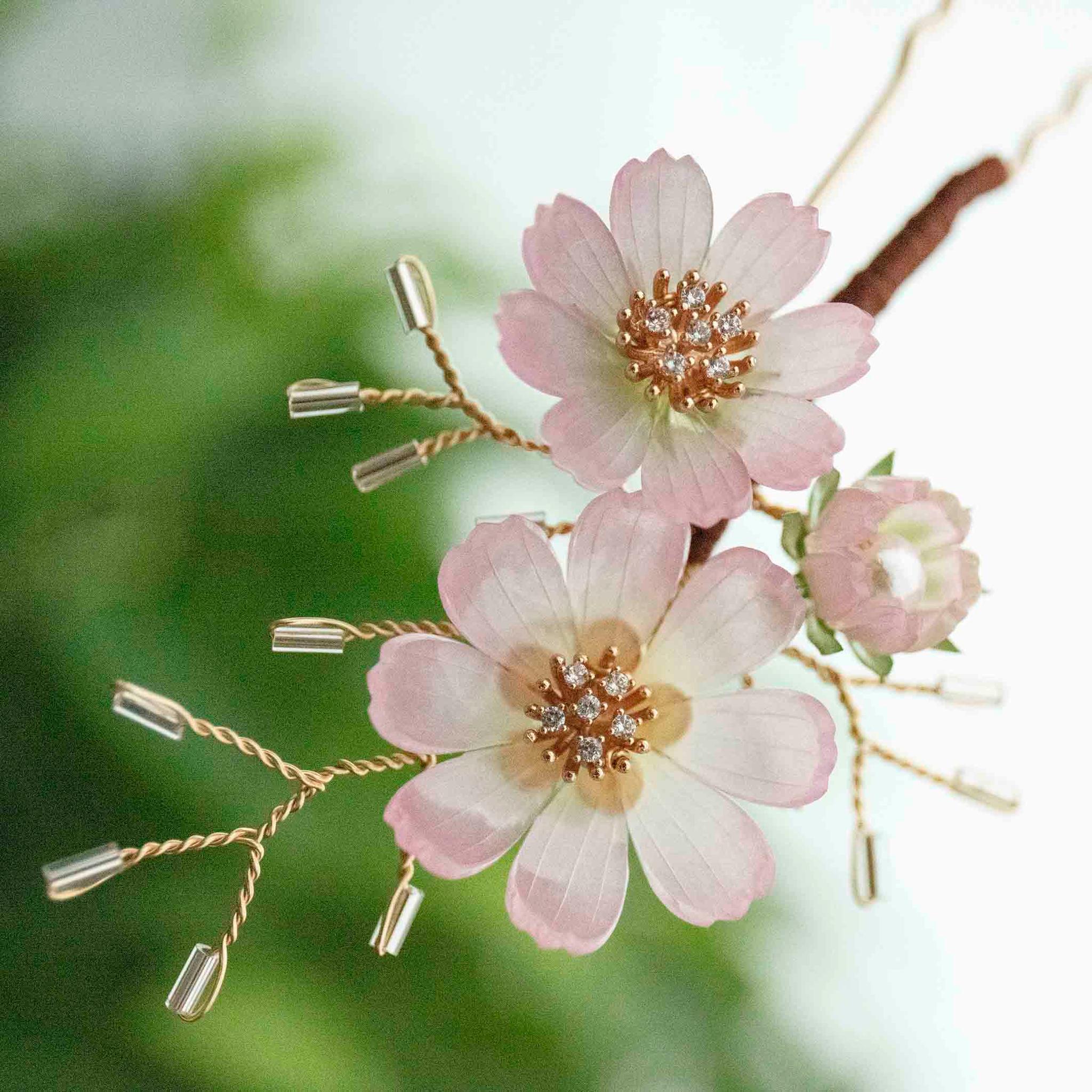 色が選べる 秋桜（コスモス）のかんざし｜U字タイプ ヘアアクセサリー | 11枚目